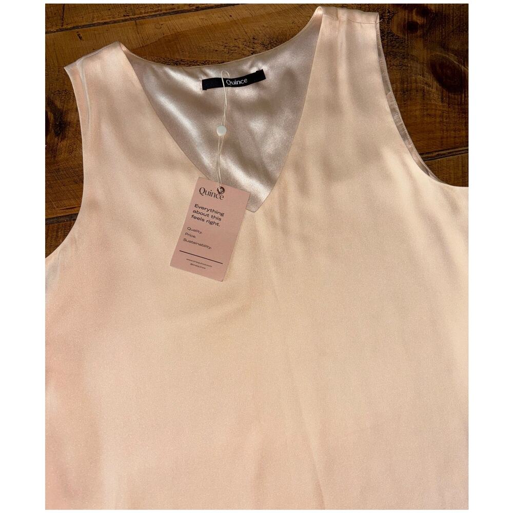 Quince Women's Blush Silk Sleeveless Shell Top